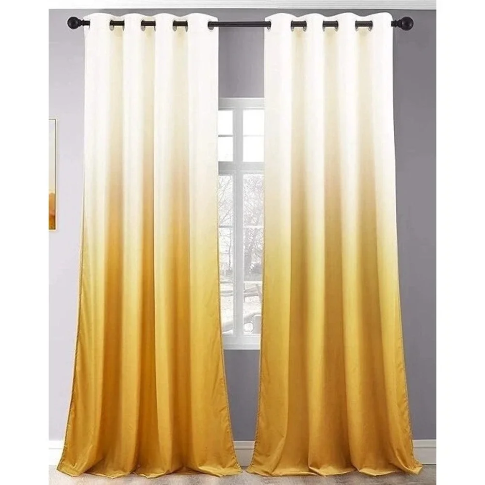 White to orange - Blackout Curtains – Room Darkening, Noise-Reducing 52
